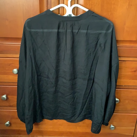 Black Button Blouse - Picture 2 of 2